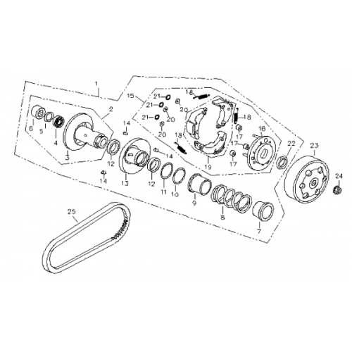 Pulley System (Bombardier Mini DS 90 4T)