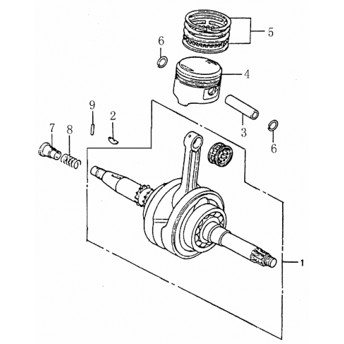 Crankshaft | Piston (Dazon Buggy 175) Crankshaft | Piston (Dazon Buggy 175)