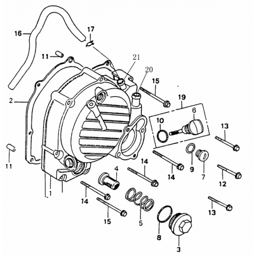 Right Crankcase Cover (Dazon Buggy 175)