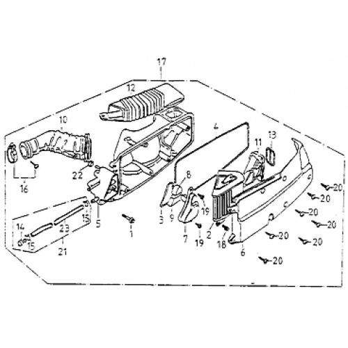 Air Cleaner (Adly GK-125 2009) Air Cleaner (Adly GK-125 2009)