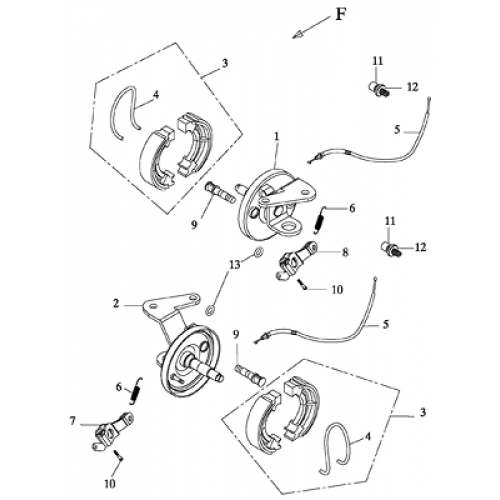 Front Brake (Adly GK-125 2009) Front Brake (Adly GK-125 2009)