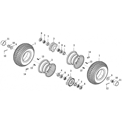 Front Wheel (Adly GK-125 2009)