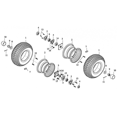 Rear Wheel (Adly GK-125 2009) Rear Wheel (Adly GK-125 2009)