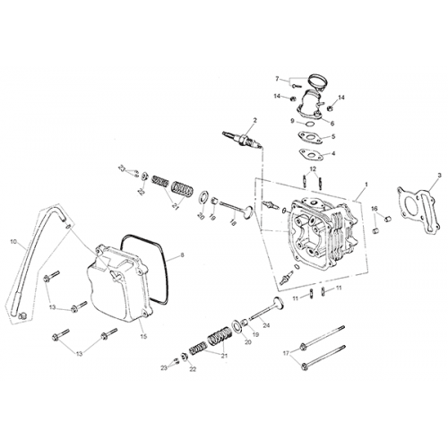 Cylinder Head Assembly (Kasea Adventure Buggy 150)