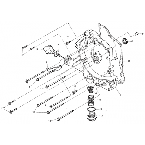 Crankcase Assembly (1) (Kasea Adventure Buggy 150)