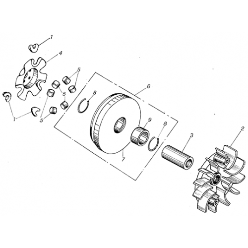 Drive Pulley (Kasea Adventure Buggy 150)