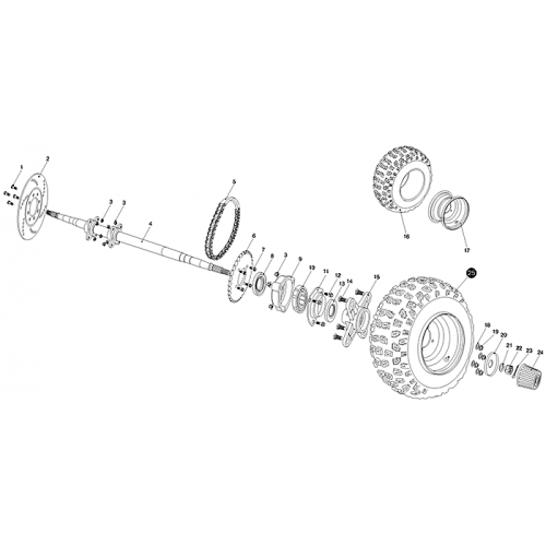 Rear Housing (Kasea LM150IIR 2003)