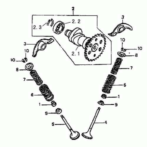 Camshaft/Valve (Dazon Raider 250 Engine 2006+)