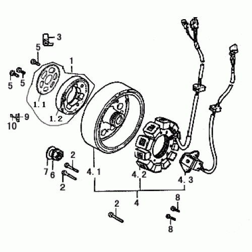 Generator (Dazon Raider 250 Engine 2006+)