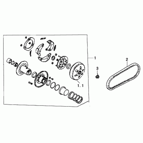Driven Pulley (Dazon Raider 250 Engine 2006+)