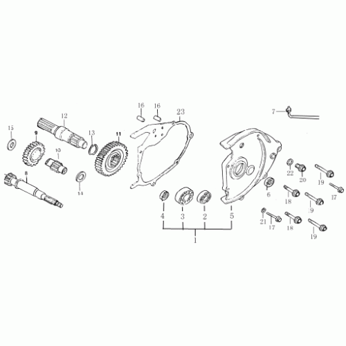 Transmission (Dazon Raider 250 Engine 2006+) Transmission (Dazon Raider 250 Engine 2006+)