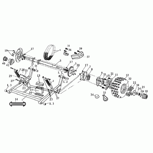 Rear Wheel (Dazon Raider 150 2006 and Earlier)