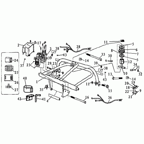 Rear Swing Arm (Dazon Raider 150 2006 and Earlier)