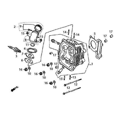 Cylinder Head (Dazon Raider 150 2005 and Older)