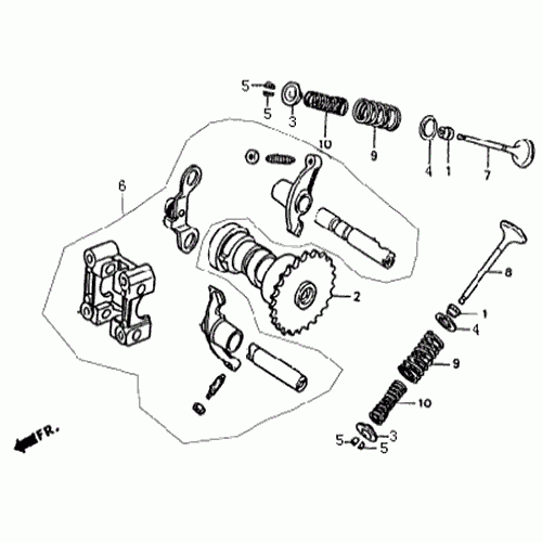 Camshaft/Valve (Dazon Raider 150 2005 and Older)