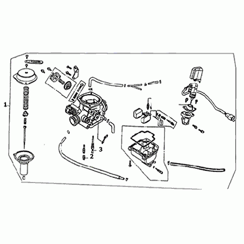 Carburetor (Dazon Raider 150 2005 and Older)