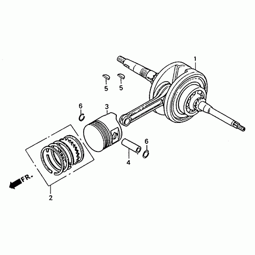 Crankshaft/Piston (Dazon Raider 150 2006 and Earlier) Crankshaft/Piston (Dazon Raider 150 2006 and Earlier)