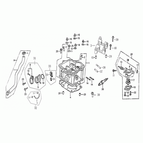 Cylinder Head (Dazon Raider 250 2005 and Older) Cylinder Head (Dazon Raider 250 2005 and Older)