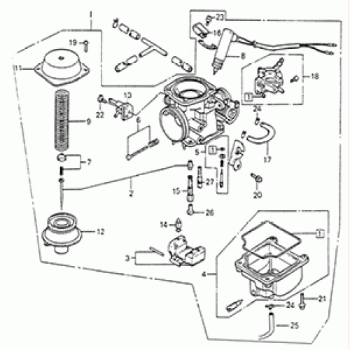 Carburetor (Dazon Raider 250 2005 and Older)