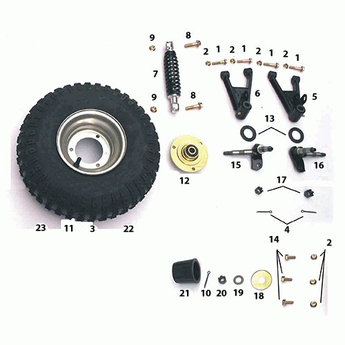 Front Wheel (Dazon Raider 90 2005 and Older)