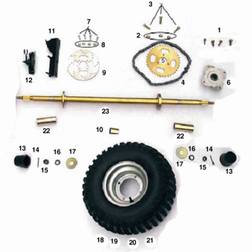 Rear Wheel (Dazon Raider 90 2005 and Older)