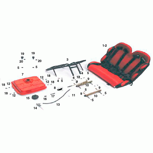 Seat Assy (Dazon Raider 90 2005 and Older)