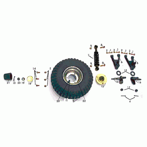 Front Wheel (Dazon Raider 90 2006 and Earlier)