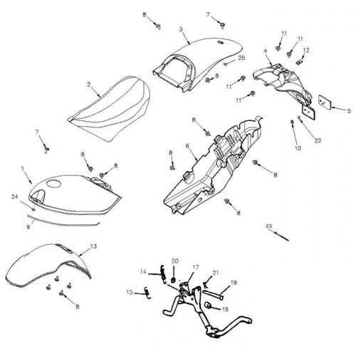 Front Fender, Body Cover Front Fender, Body Cover