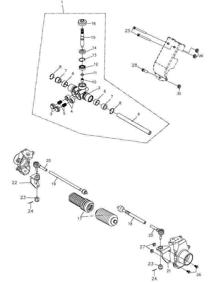 Steering Mechanism (Adly Mini Car 320)